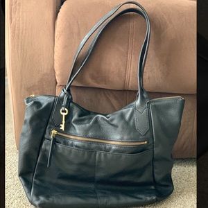 Fossil Black Leather Purse